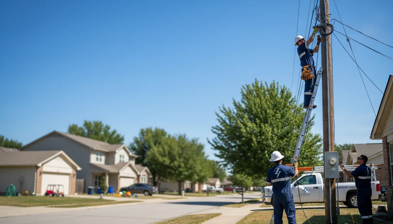 Residential electrician providing installation services in Burchard, NE